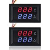 0.28" 100V 10A Cift Led Ekranli Voltmetre Ve Ampermetre Modulu