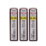 0.3 / 0.35 Mm Uc Min Siyah 3 Adet Rotring Siyah Kalem Ucu 0.35 Mm 3 Adet