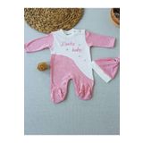 0-3 3-6 Ay Lucky Baby Nakışlı Es Çizgi Boy Şapkalı Kız Bebek Tulumu Pembe