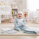 0-3 Ay Bebek Unisex Gaye Organik Kind Nakışlı 10 Lu Body/zıbın Seti - Yeşil - 0 - 3 Ay