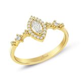 0.32 ct Pırlanta Modern Tasarım Markiz Yüzük