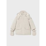 0-36 Ay Mayoral Erkek Bebek Eldivenli Parka Mont Krem - 1 Yaş