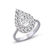 0.37 ct Modern Tasarım Damla Pırlanta Yüzük
