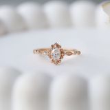 0.42 Karat E SI2 GIA Sertifikalı Emma Vintage Pırlanta Yüzük