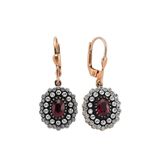 0.49 Karat Elmaslı Oval Yakut Küpe EE180