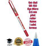 0.5 mm Pilot Roller Kalem UB-150 Mikro Eye Uni-Ball Made In Japan %100 Orjinal - Çok Renkli - standart