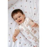0.5 Tog Yazlık Bebek & Çocuk Uyku Tulumu %100 Pamuk -Atlı Karınca - Ekru - 1 - 2 Yaş