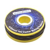 0.50 Mm2 Siyah Tek Damar Montaj Kablosu - 10 Metre - Renkli