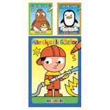 0-6 Yaş Yayınları 3+ Yaş Çocuklar İçin Hareketli Gözler Serisi Boyama Kitapları-3 Kitap Set