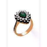 0.95 Karat Zümrüt Elmas Yüzük