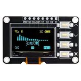 0.96" 128X64 4 Butonlu Oled Ekran I2c Ssd1315 Sarı Mavi Arduino Uyumlu Grafik Lcd