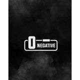 0 - Negatif Kan Grubu Araba Motorsiklet Etiket Sticker 14cm Beyaz Renk