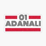 01 Adanalı Plaka Araba Sticker Yapıştırması
