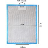 012646 Davlumbaz Filtresi 300×250 mm Davlumbaz Yağ Filtresi Mutfak Aspiratörü Alüminyum Aspiratör