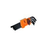 013-rc0207 9 Parça Vakumlu Torx Uçlu Uzun Allen Alyan Takımı