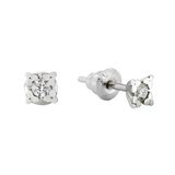 0,14 ct Pırlanta Tektaş Küpe