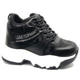 01Çerezci Filet 209 Gizli Topuklu Taban Sneaker Kadın Spor Ayakkabı
