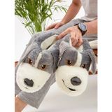 01Çerezci Kocamanlar Sevimli Köpek Figürlü Unisex Hayvanlı Panduf