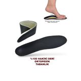 01HK Hakiki Deri Erkek Kadın Ortopedik Tabanlık Unisex Ortopedik Deri Taban