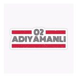 02 Adıyamanlı Plaka Araba Sticker Yapıştırması