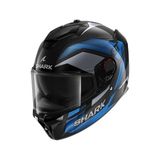 0329 Shark Spartan Gt Pro Rıtmo Carbon Kapalı Kask Siyah Mavi - XL - Kırmızı - Siyah