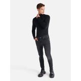 035 Ryan Süper Slim Fit Yüksek Bel Dar Paça Siyah Erkek Pantolon Cl1066243