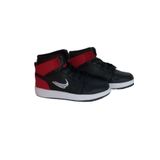 03608 Siyah-kırmızı Unisex Çocuk Bağcıklı Uzun Sneaker Spor Ayakkabısı Siyah-Kırmızı 26