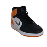 03608 Siyah-orange Unisex Çocuk Bağcıklı Uzun Sneaker Spor Ayakkabısı Siyah-Orange 26