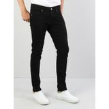 041 Danny Düşük Bel Dar Paça Slim Fit Siyah Erkek Jean Pantolon