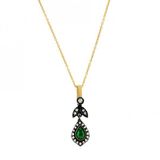 0,42 ct Elmas Yakut Kolye