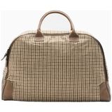 04651/ A Trip In A Bag 356 Bag Tweed Hafta Sonu Seyahat Çantası - Bej Kareli