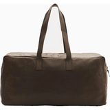 04651/ A Trip In A Bag Nubuck Unisex Lüks Seyahat Çantası - Kahverengi