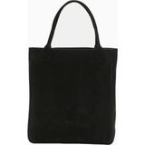 04651 / Trip In A Bag Nubuk Deri Siyah Unisex Tote Çanta