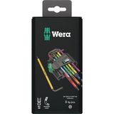 05073599001 967/9 Tx Bo 1 Sb Çok Renkli L-Anahtar Seti, Sıyrılmaya Dayanıklı Torx Vidalar Için, Blacklaser, 9 Parça