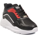 051 G Siyah-Bordo Unisex Spor Ayakkabı