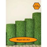 0,5x8,5 Metre Çim Çit, Bahçe Çiti, Dekoratif Telli Çit, Yapay Çim Çit