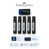 0,7 Uç 5 Adet Orta Boy Sınav Silgisi 1 Adet Faber-Castell Set ST12467
