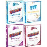 0'dan başla start matematik-paragraf-geometri soru bankası ve TYT matematik soru bankası