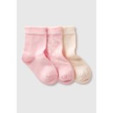 0J Calzini3 Paia 6ao3r700g bebek çorabı 3 çift, beyaz, 62 cm