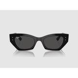 0RB4430-667787 49 Ekartman Ray-Ban Kadın Güneş Gözlüğü Siyah Kemik Çerçeve Yeşil Cam