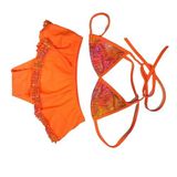 1-14 Yaş Kız Çocuk Turuncu Bikini (Turuncu, 1-2 Yaş)