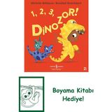 1, 2, 3, Dinozor ! + Boyama Kitabı