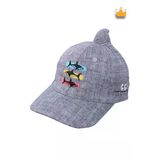 1-3 Yaş 50Cm Erkek Bebek Çocuk Yazlık Baby Shark Desenli Ayarlanabilir Şapka Kep Antrasit Y2311004
