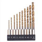 1-4'' Bits Saplı Hss Matkap Uçu Seti 10'Lu
