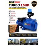 1.5 Hp Tam Otomatik Hidrofor Set Metal Dişli Bakır Sargılı Jet Su Pompası | 220V Basınçlı Su Motoru