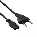 1.5 Metre 2 Pin Teyp Fişi Ve Kablosu C7 Güç Kablosu Siyah - M-1303E