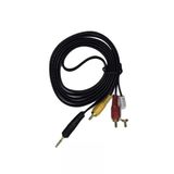 1.5 Metre 3 Rca To Aux Kablo - 3.5 Mm Video Ses Aktarım Kablosu Tv Ve Uydu Alıcı Bağlantı Kablosu