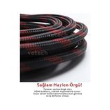 1.5 Metre HDMI Kablo Örgü Sargılı Dayanıklı Full Hd Televizyon/monitör/tv HDMI Kablosu/uydu Alıcısı Uyumlu HDMI Kablosu - Option-1 - Ahşap