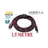 1.5 Metre Hdmi Kablosu Görüntü Ses 4K 1080P 3D PS3 PS4 LCD Altın