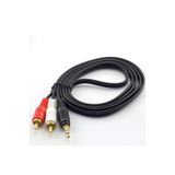1.5 Metre Stereo Lale Kablo Ses Sistemi Kablosu Aux Rca 1.5M Stereo 2 Rca Erkek Kablo 3.5Mm